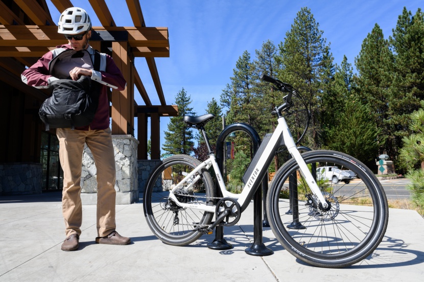 aventon pace 350 step-through - the low standover height of the step-through frame makes it very...