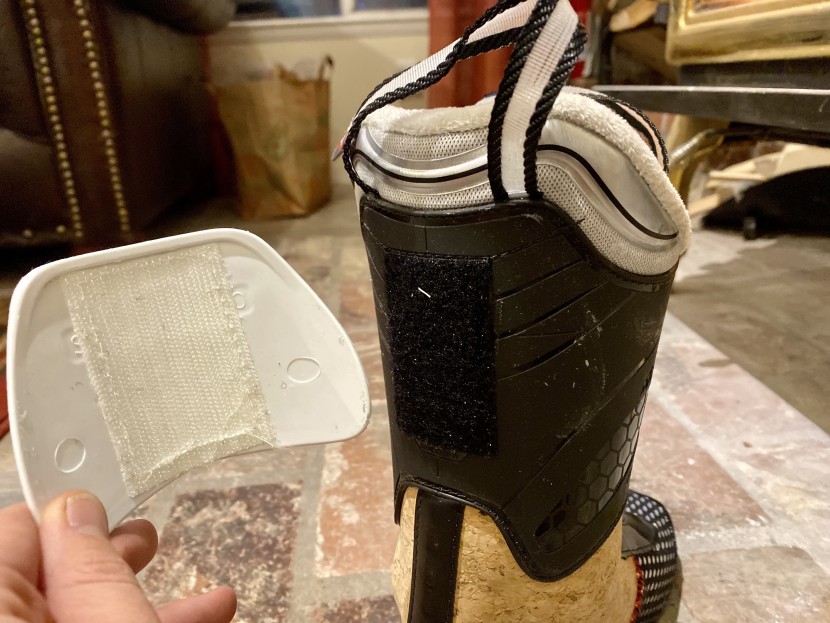 a removable rear spoiler for the calf area helps dial in the fit in...