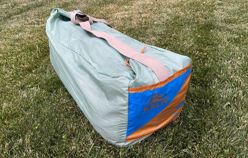 camping tent - it's more thank okay to have a large tent in an oversized tent bag...