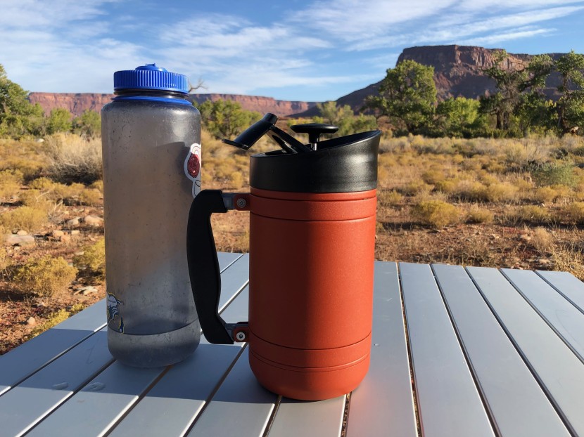 planetary designs basecamp travel press - while this 32-ounce press is almost as large as a 1.5 liter nalgene...