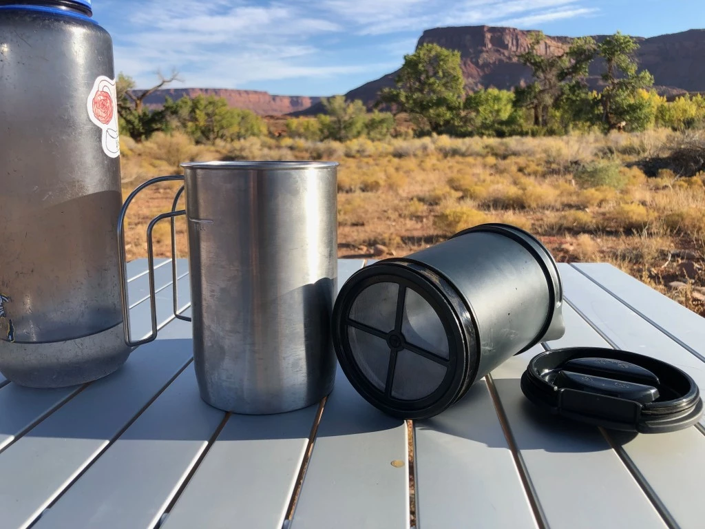 stanley adventure all-in-one camping coffee review - with a tube-style press, this coffee-maker helps keep sediment from...