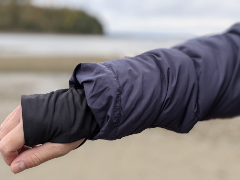 outdoor research coze down parka - soft knit cuffs help your hands stay warm and block drafts from...