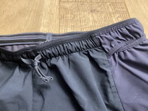 The waistband on the Patagonia Strider Pro is comfortable and thin...