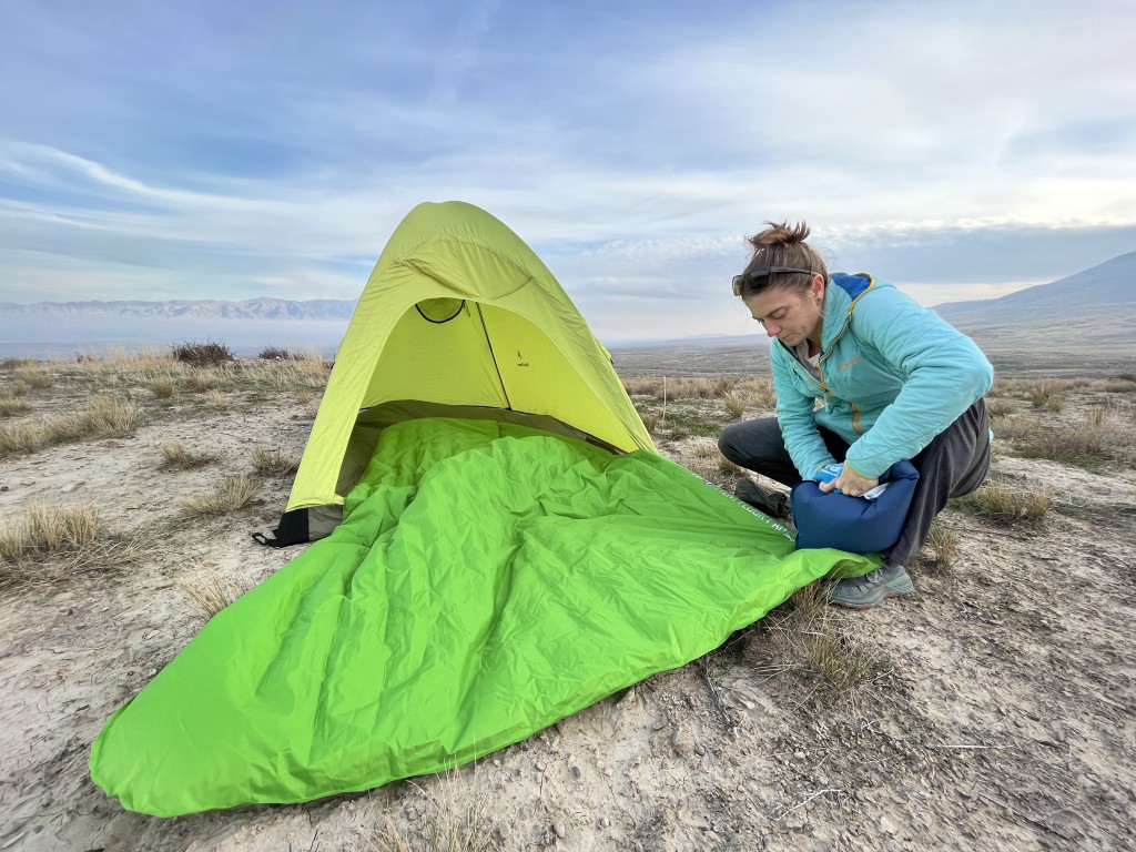 Big agnes 2 discount person sleeping bag