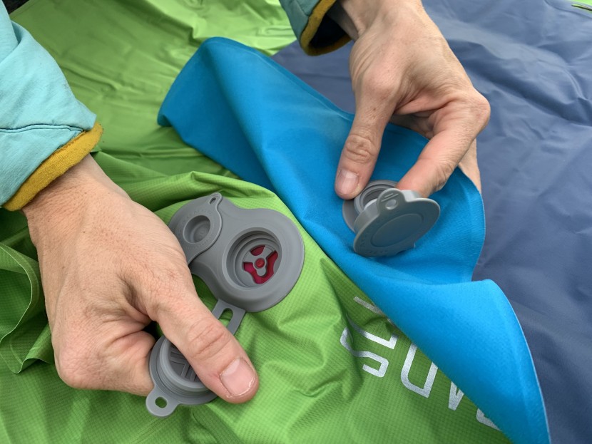 big agnes slx - the heavy rubber valve system feels very durable. while we didn&#039;t...