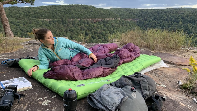 big agnes slx - we put our sleeping pad on the ground for science. it was also a...