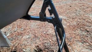 The locking mechanism for the height can be a bit finicky at first.