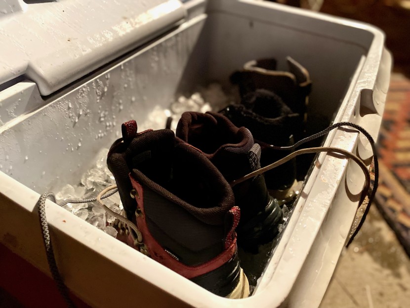 keen revel iv polar for women - we tested the heat retention of the hiking boots by placing them in...