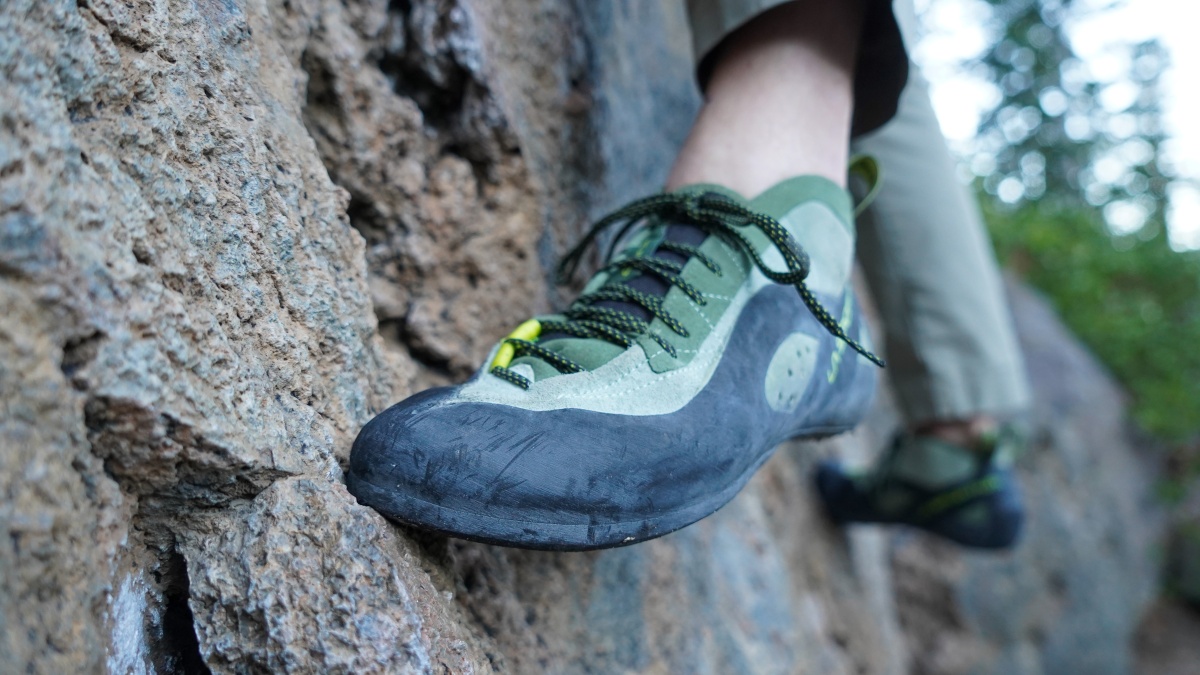 La Sportiva TC Pro Review (The TC Pro provides excellent support that's most noticeable when using standing on small edges.)