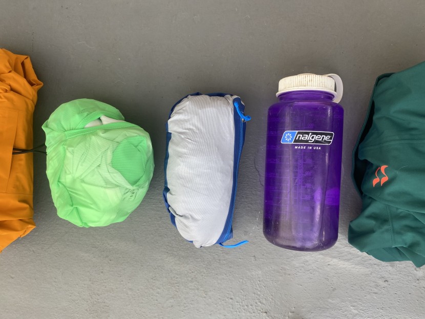 the north face flight lightriser futurelight - this model, the north face lightriser (in green) is shown next to...