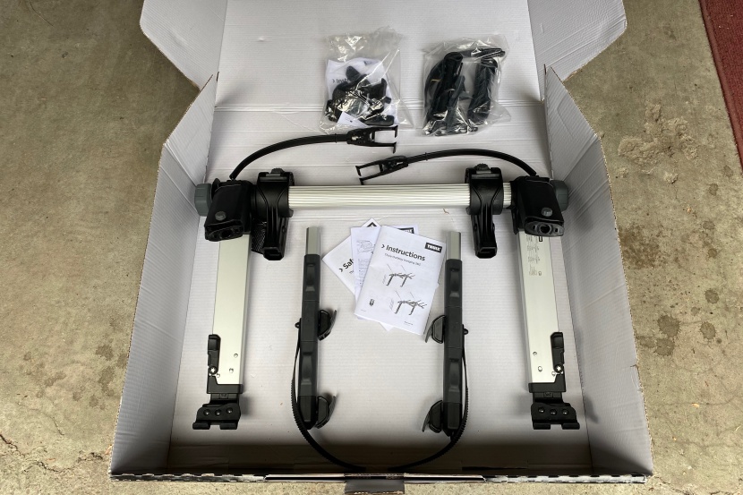 thule outway hanging 2 - there isn't much assembly required, but we found it odd that it...