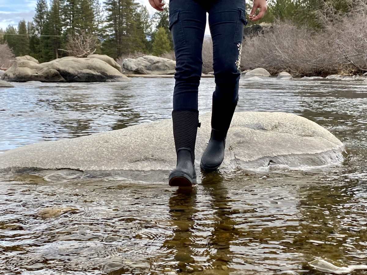 Bogs Crandall II Tall Adjustable - Women's Review (The sole of the Crandall II held up great on slippery rocks and kept our feet dry when passing through water.)