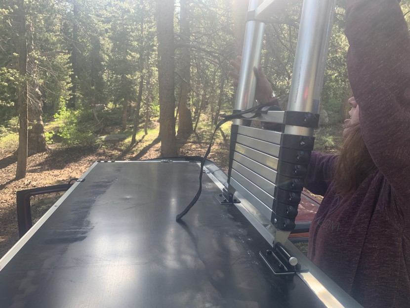 once the ladder is attached to the foothill, it functions just like...