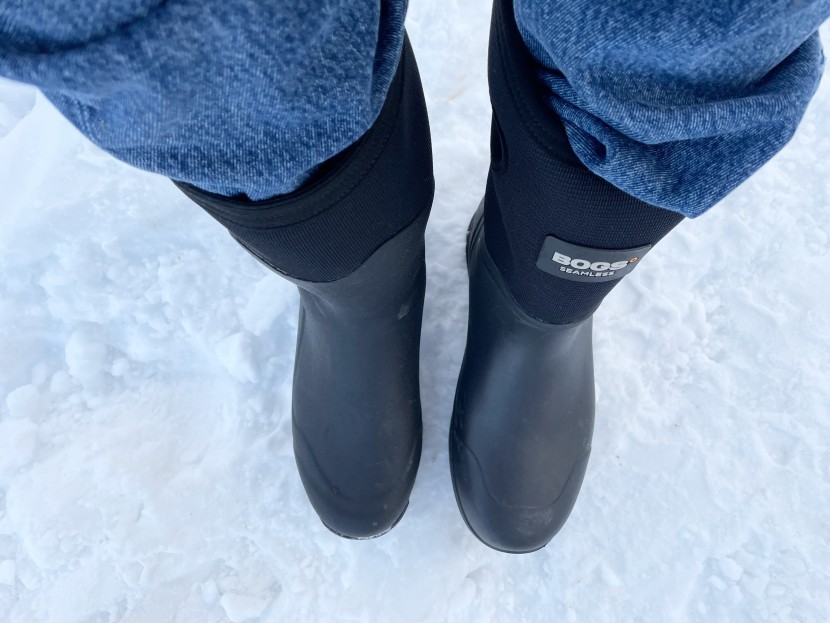 muck boot arctic ice mid - the arctic ice, left, has a narrower toe box than other slip-on work...