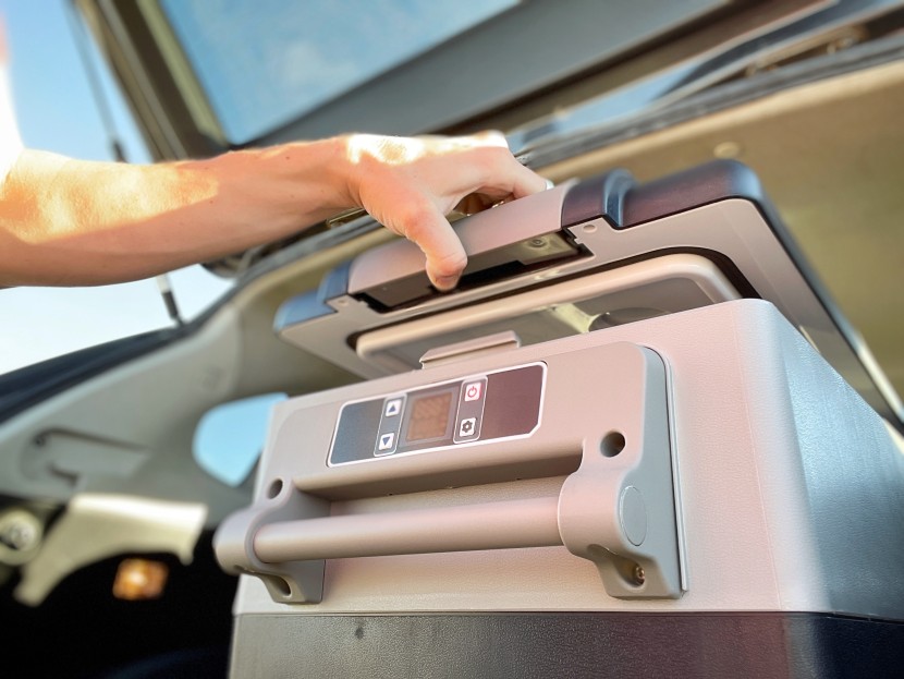 alpicool cf45 - the alpicool has good insulation with a thin rubber gasket to keep...