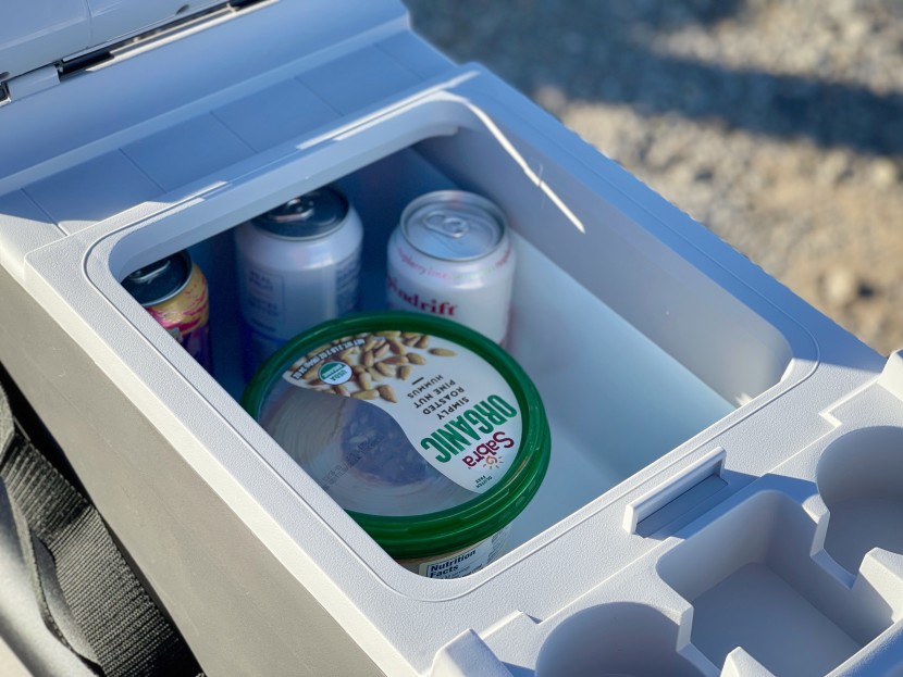 wagan 12v 14 liter personal fridge/warmer - the opening to the wagan is an odd shape that we don&#039;t love.