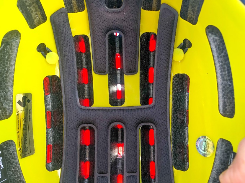 sweet protection ascender mips - the underside of the &quot;penetration proof vents&quot;. there is actually a...