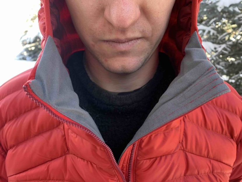 rab cirrus alpine insulated - the fleece-lined chin zip makes wearing this jacket supremely...