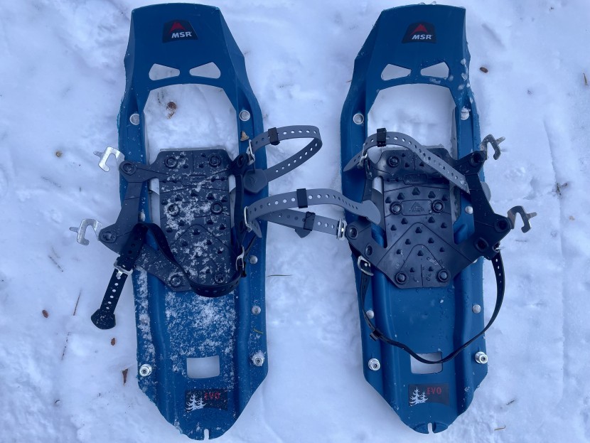 snowshoes - a classic pair of simple recreational snowshoes.