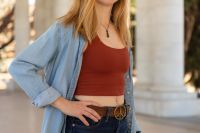 The longline Paloma doubles as a crop top, giving it a leg up in the...