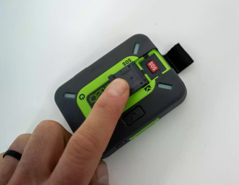 zoleo satellite communicator - the on-device sos button of the zoleo product. you can also activate...