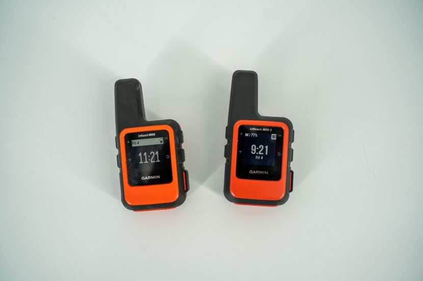 personal locator beacon - original inreach mini on left, inreach mini 2 on right. they are...