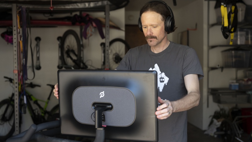 peloton bike+ - the swiveling screen is a definite highlight of the bike+. now you...