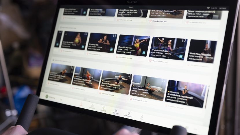 peloton bike+ - there are a lot of classes to choose from. the filters are helpful...