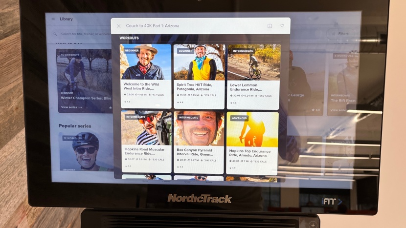 nordictrack commercial s22i studio cycle - there are lots of ifit workouts, trainers, challenges, and locations...