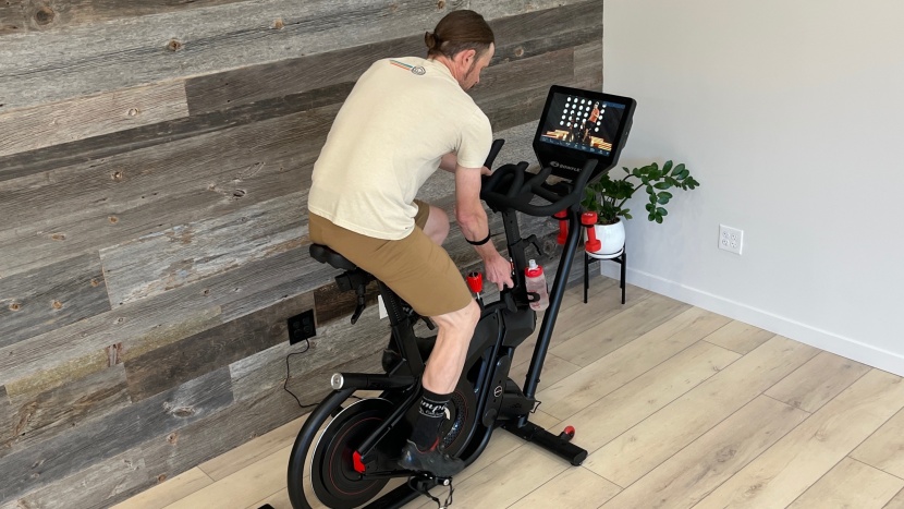 bowflex velocore 16 - simply press the lock button down to unlock the bike so you can use...