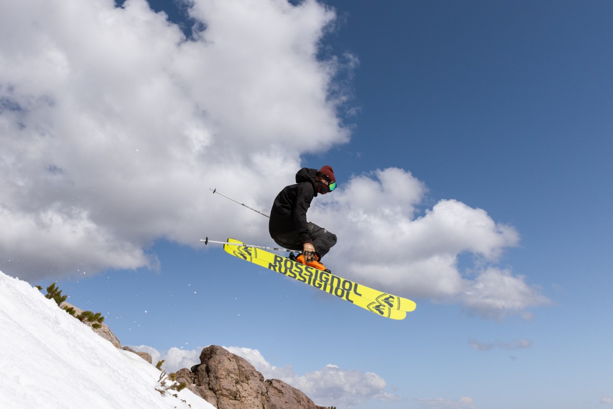 Miniature Man Skiing - Stock Photos