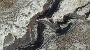 A 3D Google Earth look at the GPS track captured by the Fenix 7.