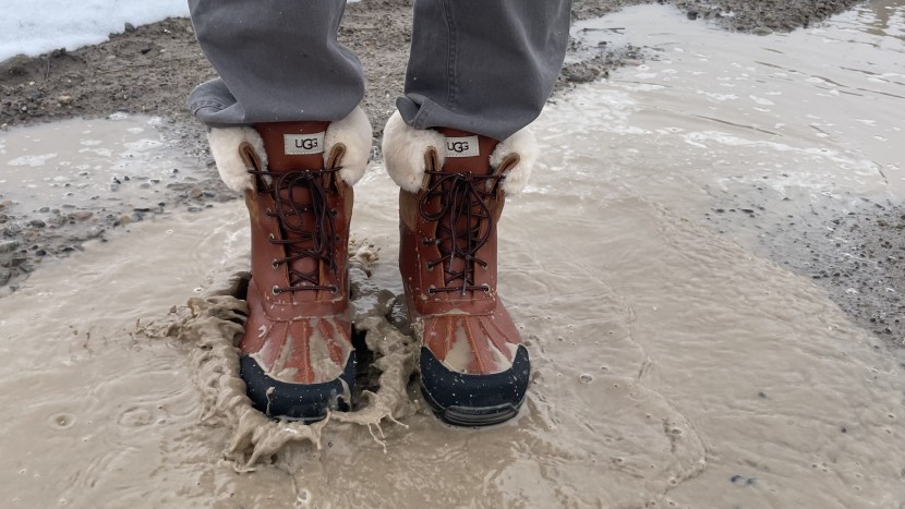 ugg butte - we submerged the ugg butte in deep, cold puddles and found them...