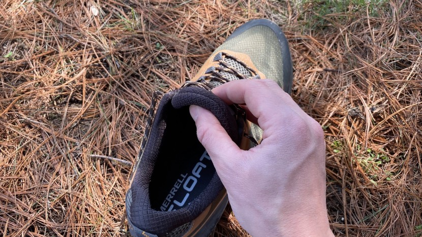 merrell moab speed low - thick cushioning around the tongue and collar add to the comfort of...