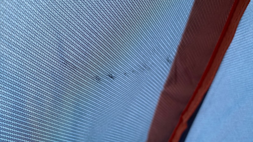 the mesh on this tent isn't ideal and came pre-snagged in several...