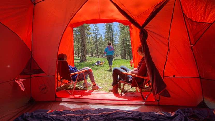 camping tent - the bunk house 6 has the biggest vestibule in our lineup, offering...