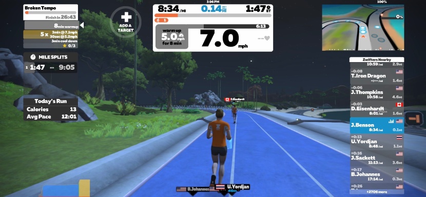 bowflex treadmill 22 - using zwift with the treadmill 22. you need to use your own device...