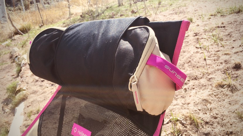camping chair - the sunset chair&#039;s carrying bag also doubles as a personalized...