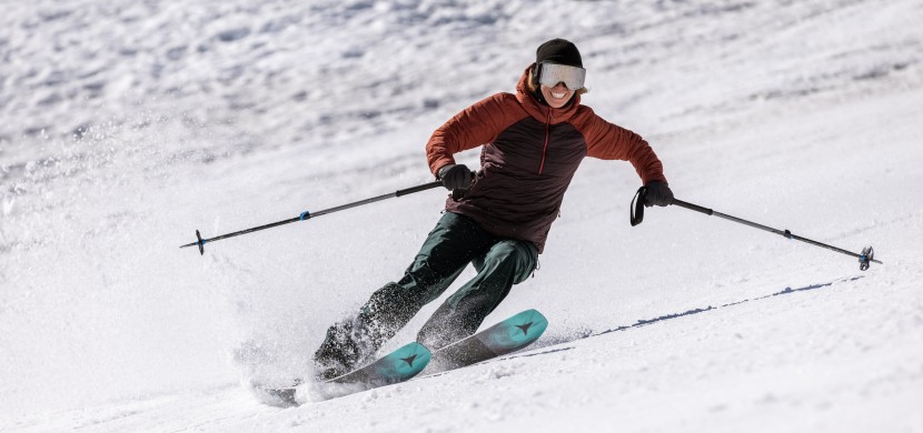 atomic maven 93 c - the atomic holds an edge well in a small-to-medium-sized turn, and...