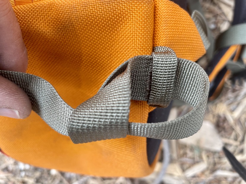 climbing backpack - a simple girth hitch is our favorite attachment for removable hip...