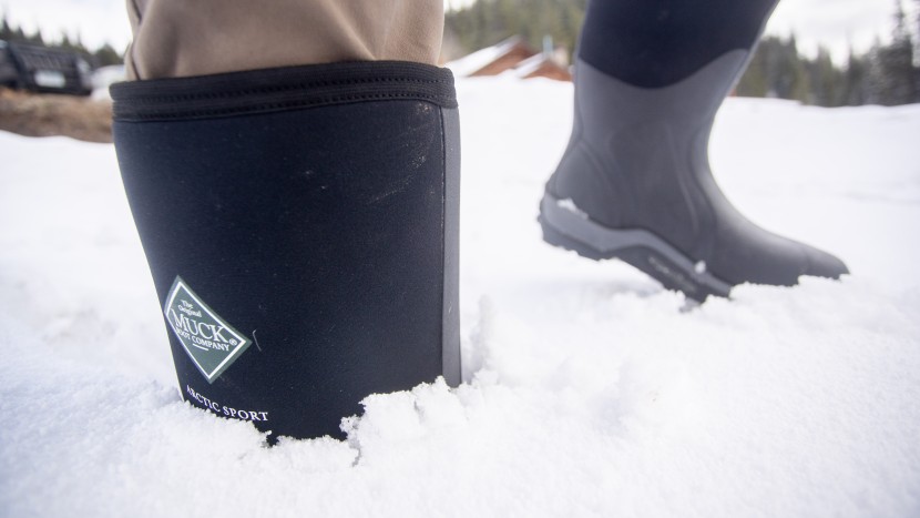 the original muck boot company arctic sport - we couldn&#039;t feel the cold even during long days out in the snow.