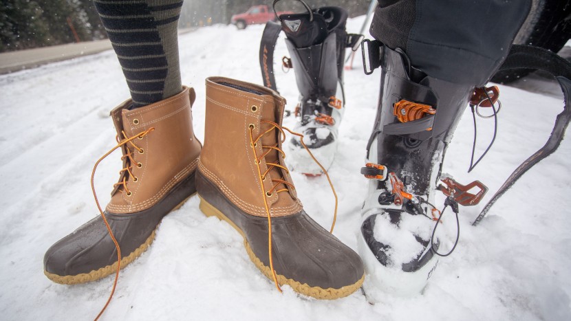 ll bean 8&quot; gore-tex/thinsulate - these boots were cozy and warm enough that we chose them to comfort...