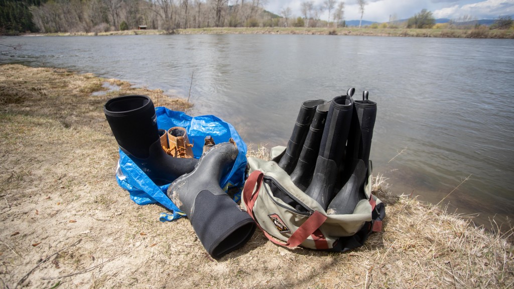 rain boots - lugging around 30+ lbs of boots for testing is a great workout.