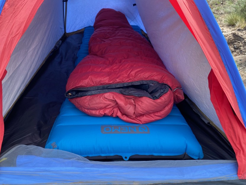 camping mattress - the nemo quasar packs up small enough to use for backcountry...