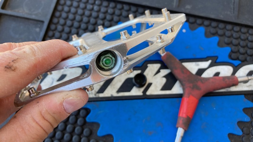 dmr vault - once the end cap is removed, you need a socket to remove the nut.