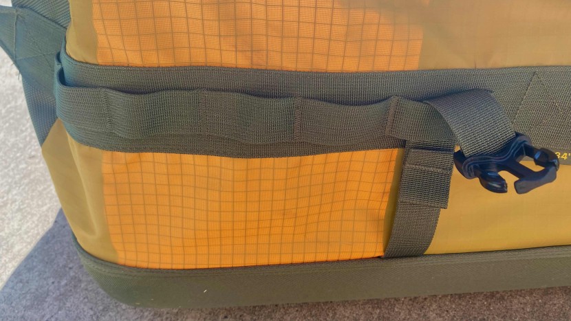 rei co-op big haul recycled rolling duffel 34&quot; - lash loops are affixed around the outer edges of the big haul...