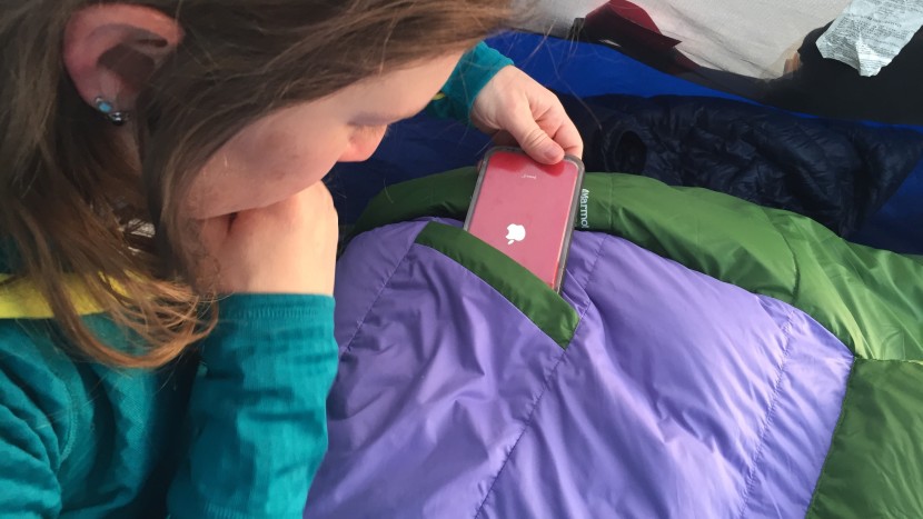 marmot angel fire - we like the small interior stash pocket.