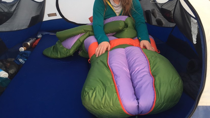 marmot angel fire - the angel fire's foot box has a zippered extension to make it...