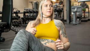 The high neck and tight fit make the Brooks Run very supportive.