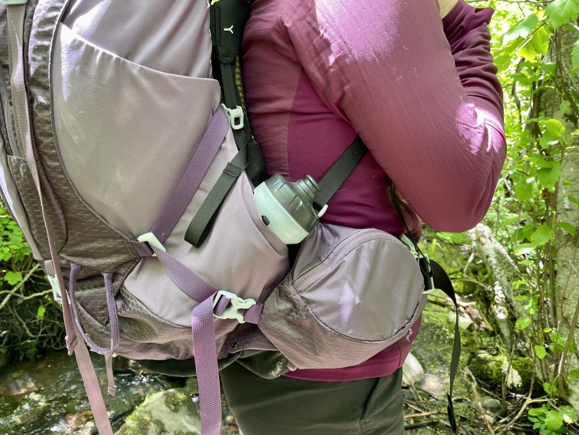 osprey aura ag 65 - we love the horizontal access of water bottles on this pack when...